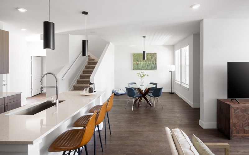 Townhouse Kitchen to Dining Room